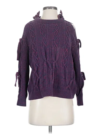 Pre-owned Naadam Pullover Sweater In Purple
