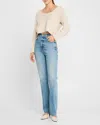 Shop Naadam Reversible Cropped Cashmere Sweater In Dusty Oatmeal