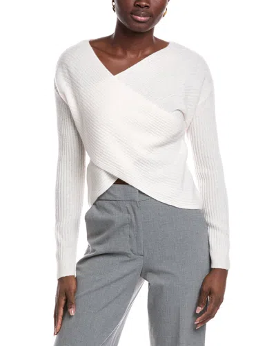 Naadam Reversible Crossover Cashmere Sweater In White