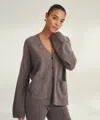 Naadam Signature Cashmere Boxy Cardigan In Brown