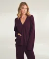 Naadam Signature Cashmere Boxy Cardigan In Burgundy