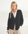 Naadam Signature Cashmere Boxy Cardigan In Gray