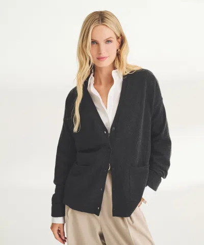 Naadam Signature Cashmere Boxy Cardigan In Gray
