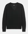 Naadam Signature Cashmere Classic V-neck Sweater In Black