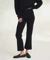 Naadam Signature Cashmere Cropped Pant With Pintucks In Black