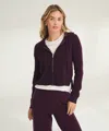 Naadam Signature Cashmere Cropped Zip Up Hoodie In Multi