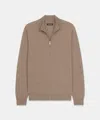 Naadam Signature Cashmere Full Zip Sweater In Brown Sugar