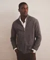 Naadam Signature Cashmere Full Zip Sweater In Gray
