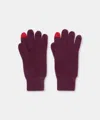Naadam Signature Cashmere Gloves In Burgundy