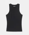 Naadam Signature Cashmere High Neck Tank In Black