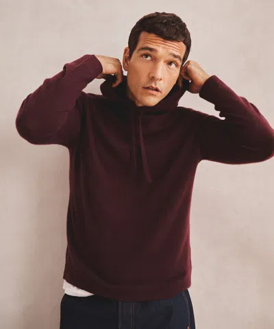 Naadam Signature Cashmere Hoodie In Burgundy