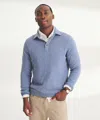 Naadam Signature Cashmere Long Sleeve Polo In Medium Blue