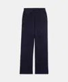 Naadam Signature Cashmere Paperbag Wide Leg Pants In Navy