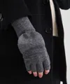 Naadam Signature Cashmere Pop Top Gloves In Dark Camel
