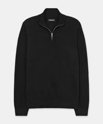 Naadam Signature Cashmere Quarter Zip In Black