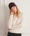 Naadam Signature Cashmere Ribbed Beanie In Burgundy