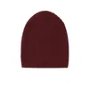 Naadam Signature Cashmere Ribbed Beanie In Merlot