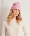 Naadam Signature Cashmere Ribbed Beanie In Pink
