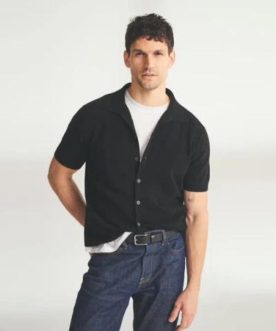 Naadam Signature Cashmere Short Sleeve Button Down