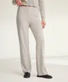Naadam Signature Cashmere Straight Leg Pant In Gray