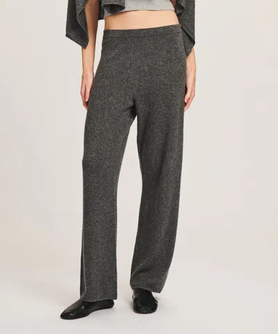 Naadam Signature Cashmere Straight Leg Pant In Gray