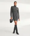 Naadam Signature Cashmere Turtleneck Dress In Granite