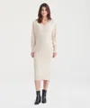 Naadam Signature Cashmere V-neck Dress In Brown