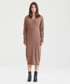 Naadam Signature Cashmere V-neck Dress In Multi