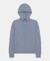 Naadam Signature Cashmere Zip Hoodie In Medium Blue