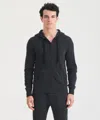 Naadam Signature Cashmere Zip Hoodie In Smoke