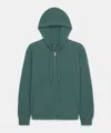 Naadam Signature Cashmere Zip Up Hoodie In Agave Green
