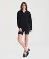 Naadam Signature Cashmere Zip Up Hoodie In Black