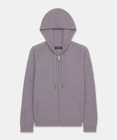 Naadam Signature Cashmere Zip Up Hoodie In Fog