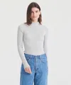 Naadam Silk Cashmere Cutout Turtleneck In Beige