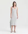 Naadam Silk Cashmere Midi Tank Dress In Cement