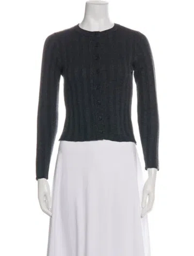 Pre-owned Naadam Silk Crew Neck Sweater In Gray