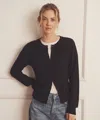 Naadam Super Fine Cashmere Classic Cardigan In Black