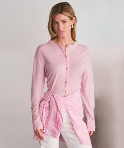 Naadam Super Fine Cashmere Classic Cardigan In Pink