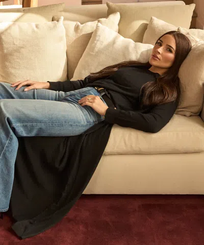 Naadam Super Fine Cashmere Duster In Black