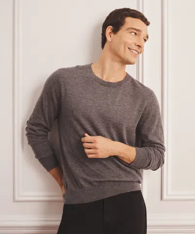 Naadam Super Fine Cashmere Long Sleeve Crewneck In Gray