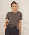 Naadam Super Fine Cashmere T-shirt In Brown