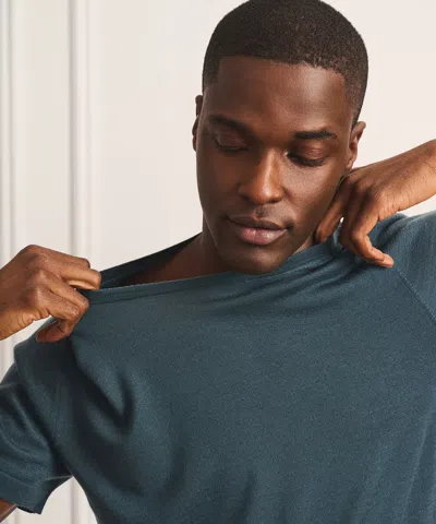Naadam Super Fine Cashmere T-shirt In Blue
