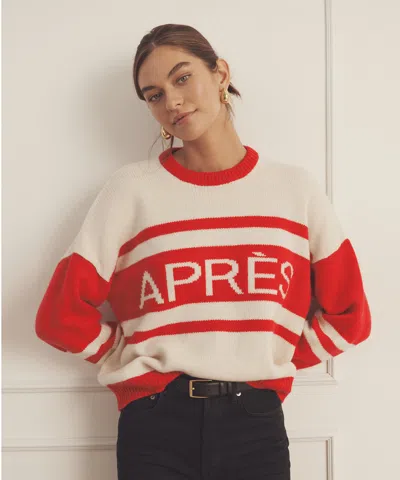 Naadam Super Luxe Cashmere Après Crewneck In Red