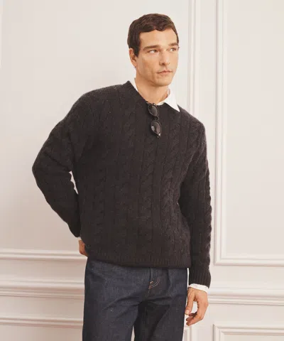 Naadam Super Luxe Cashmere Cable Crewneck In Gray