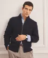 Naadam Super Luxe Cashmere Cable Full Zip Sweater In Black