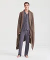 Naadam Super Luxe Kilo Cashmere Blanket In Heathered Brown