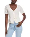 Naadam Tailored Cashmere Cardigan In White