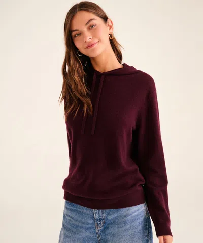 Naadam The Off-duty Cashmere Hoodie In Plum