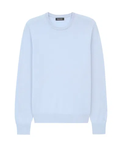 Naadam The Original Cashmere Crewneck Sweater Men's In Light Blue Heather