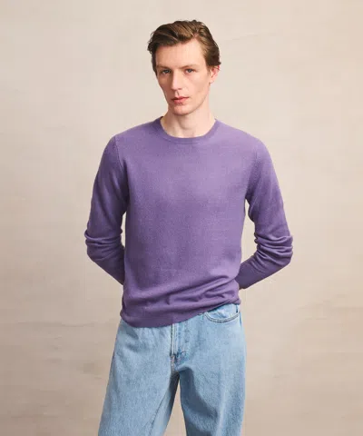 Naadam The Original Cashmere Crewneck Sweater Men's In Purple